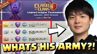 STARS takes his #1 LEGEND LEAGUE army into WAR! MUST SEE! Clash of Clans