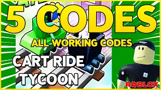 ✅5 NEW CODES✅ALL WORKING CODES for ⚠️CART RIDE TYCOON⚠️  Roblox 2024 ⚠️ Codes for Roblox TV