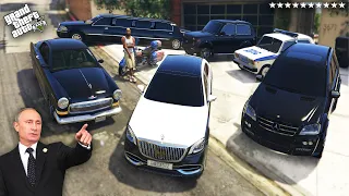 GTA 5 - Stealing Russia President "Vladimir Putin" Luxury Cars with Franklin! (Real Life Cars #125)