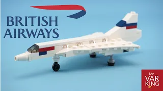 LEGO Tutorial Concorde Supersonic Jetliner British Airways