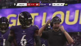 49ers vs Ravens Madden 23 Gameplay