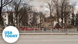 Theater in Mariupol bombed | USA TODAY