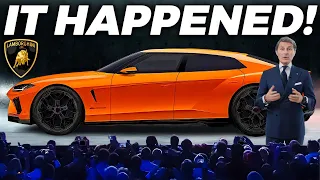 Lamborghini CEO Reveals A New Sedan & SHOCKS The Entire Car Industry!