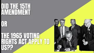 WEDNESDAYS RECAP-1965 VOTING RIGHTS ACT! WE DIED TO END JIM CROW! NEGRO, BLK & COLORED IS NOT IN LAW