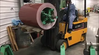 Loading Coil to Manual uncoiler