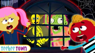 Who's At The Window Halloween Song | Spooky Scary Skeleton Songs For Kids | Teehee Town