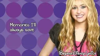 Hannah Montana - I'll Always Remember You (Lyrics Video) HD