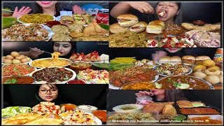 3x speed edited Mukbangers eating Indian street food compilation|| edited asmr video|| speedyasmr