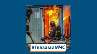 ГЛАЗАМИ МЧС: пожар на рынке г. Смоленска