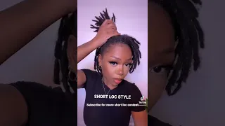 Short Loc Styles for the ladies #shortlocs #locs #locstyles #locjourney #naturalhair