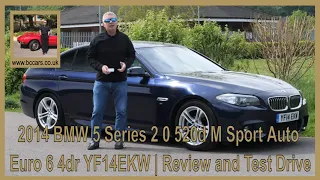 2014 BMW 5 Series 2 0 520d M Sport Auto Euro 6 4dr YF14EKW | Review and Test Drive