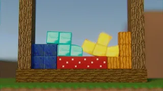 MINECRAFT TETRIS | SOFTBODY TETRIS V.6