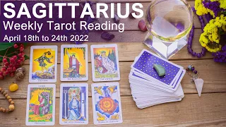 SAGITTARIUS WEEKLY TAROT "ADVICE IS TAKING A BREAK WILL GIVE YOU CLARITY" April 18th-24th 2022