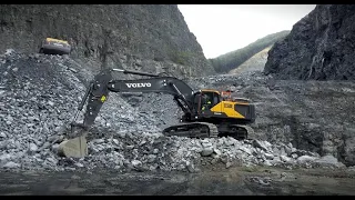The Volvo EC550E crawler excavator: true 50-ton machine