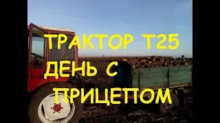 ТРАКТОР Т25  - ДЕНЬ С ПРИЦЕПОМ/TRACTOR T25 - DAY WITH TRAILER