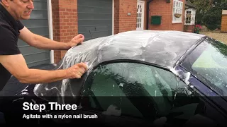 How to remove green mould from convertible soft top