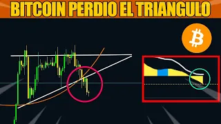 BITCOIN PIERDE EL TRIANGULO ALCISTA | PRONOSTICO BITCOIN HOY ESPAÑOL