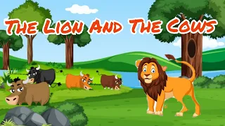 The Lion And The Cows Story in English | Moral stories for kids | Bedtime Stories for children.