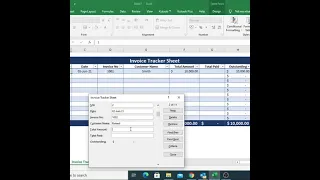 Create Invoice Tracker in Excel | Excel Tutorials for Beginners #Shorts