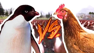 10000 куриц vs 10000 пингвинов ○ Ultimate Epic Battle Simulator | uebs