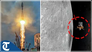 Russian spacecraft crashes into the Moon