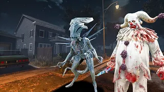 Clown & Queen Xenomorph Gameplay | DBD No Commentary