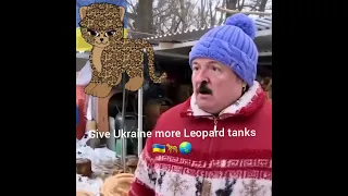 лукашенко про леопарди 🐆🤣🤣 Give Ukraine more Leopards🐆🌏🙏 #shorts