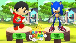 Tag with Ryan vs Sonic Prime Dash - All Characters Unlocked All Costumes All Vehicles