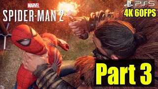 Marvel's SPIDER-MAN 2 Gameplay Walkthrough Part 3 [4K 60FPS PS5] No Commentary