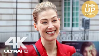 Rosamund Pike on Radioactive, Marie Curie, Marjane Satrapi – interview at London premiere