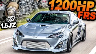 1200HP 1.5JZ Widebody FRS - "Baby Supra" SCREAMS 50PSI! (6 Year Build Transformation)