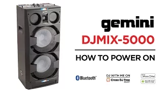 Gemini DJMIX-5000 - How to Power On