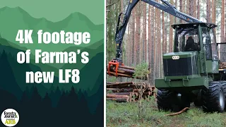 Farma's LF8 forwarder put to the test in Estonian woodland (4K)