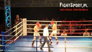 Nokaut na Mistrzostwach Polski w Kickboxingu Juniorów w formule Low Kick