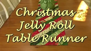 Christmas Jelly Roll Table Runner | The Sewing Room Channel