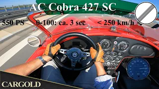 AC Cobra 427 SC MKIII, High Speed Test on German Autobahn, 230 kph, 7l V8, 550 PS!