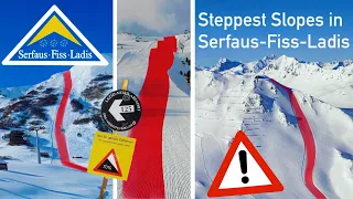 Black Slopes in Serfaus Fiss Ladis🎿⛷️‼️ | Schwarze Pisten in Serfaus Fiss Ladis🎿⛷️‼️