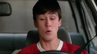 Cameron in Car Deciding to Leave or Not – Ferris Bueller's Day Off (1986)