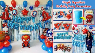 DIY Superhero Birthday Party Decorations  | How to Make Cardboard Display Stand Plinth