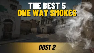 CS:GO THE BEST 5 ONE WAY SMOKES ON DUST 2