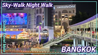 BANGKOK Sky-Walk at Night NEW Moxy Hotel and Pier 111 🇹🇭 Thailand