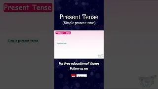 Present Tense | Simple Present Tense | English