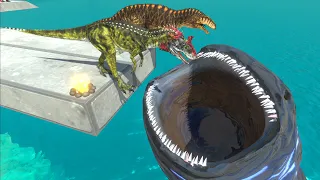 Jumping in the bloop's mouth - Animal Revolt Battle Simulator
