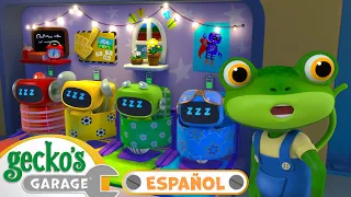 Gecko, ¡no despiertes a los mecanicos! | 🐸 Garaje de Gecko | Carros para niños | Vídeos educativos