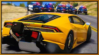 GTA 5 Roleplay - 4000HP drag Lamborghini trolls cops | RedlineRP