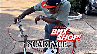 SCARFACE GETS a CUSTOM BMX by MIKES BIKES BMX SHOP!