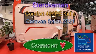 STERCKEMAN Easy 496PE Kids Comfort - Caravan Salon 2021 Düsseldorf - Familien-Wohnwagen