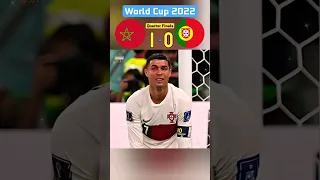 Portugal vs Morocco Quarter Finals 2022 FIFA World Cup Match Highlights #football #shorts #viral 😎😱😭