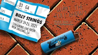 Billy Strings First Song Preview LIVE from Tipitina's in New Orleans, LA 3/25/21