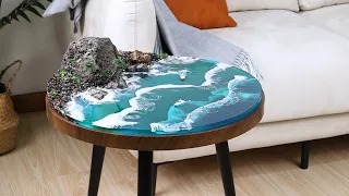 How to make an Awesome Ocean Table Top | Epoxy Resin Art